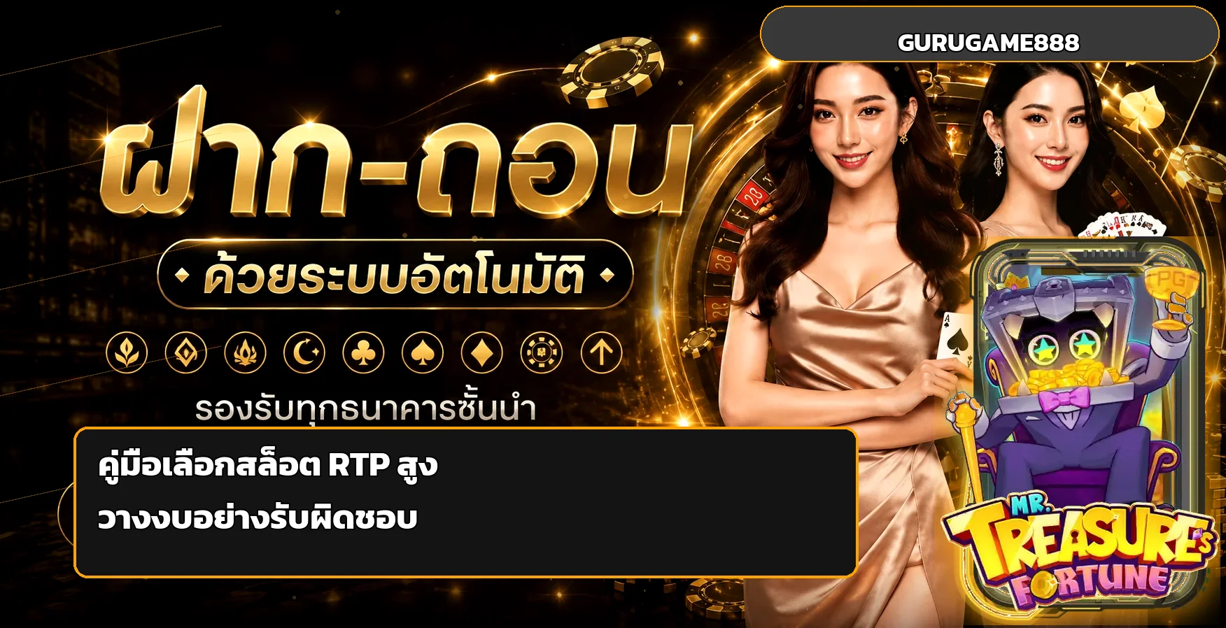 GURUGAME888 วิธีเลือกสล็อต RTP สูง ตั้งงบเป็น